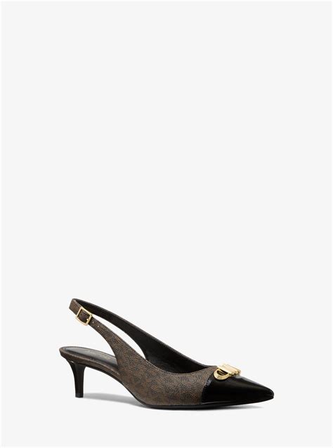 michael kors parker flex logo pump|Parker Flex Leather Pump .